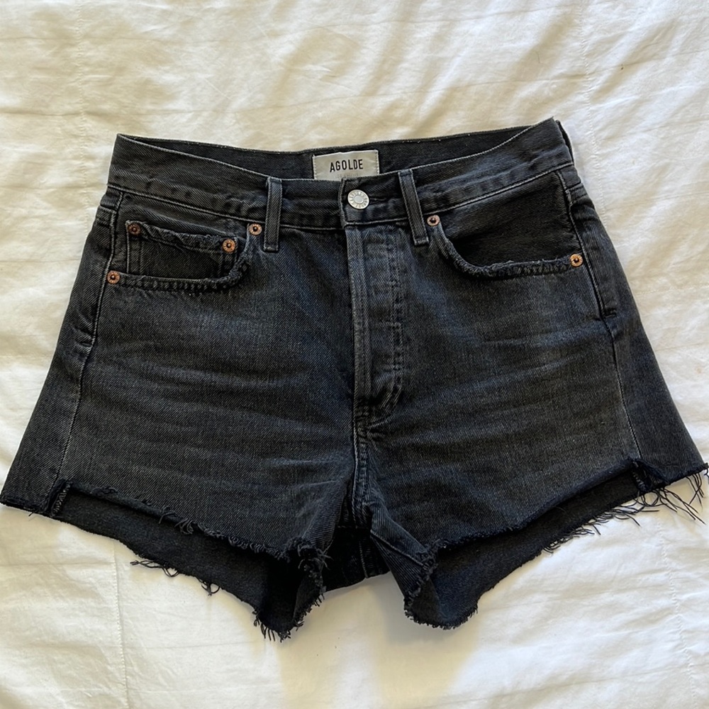 Agolde Parker Vintage Cut Off Short in Cash, Size 23